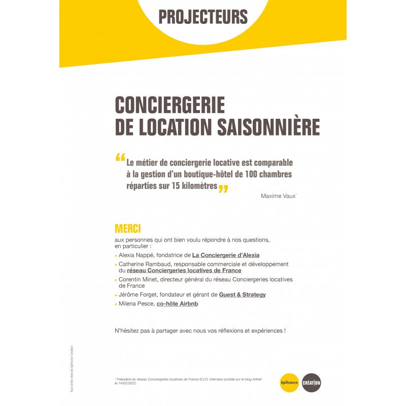 contenu dossier projecteurs bpifrance conciergerie locative